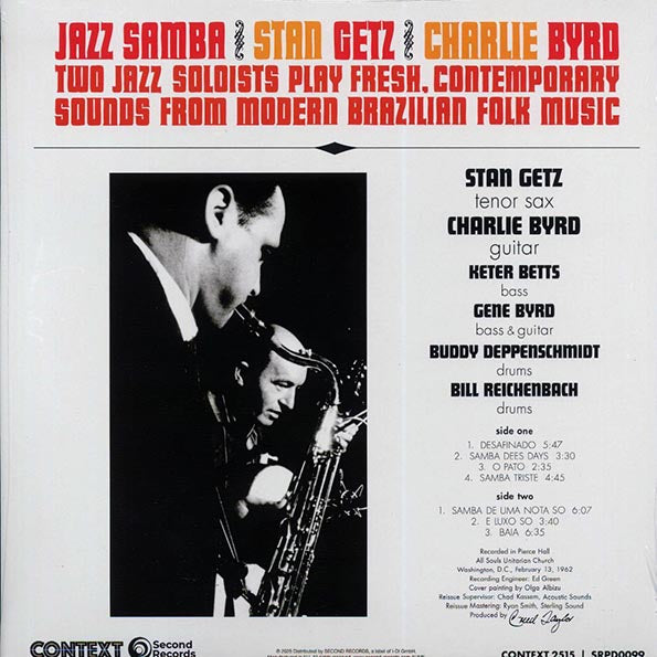 Stan Getz, Charlie Byrd - Jazz Samba (180g) (orange vinyl)