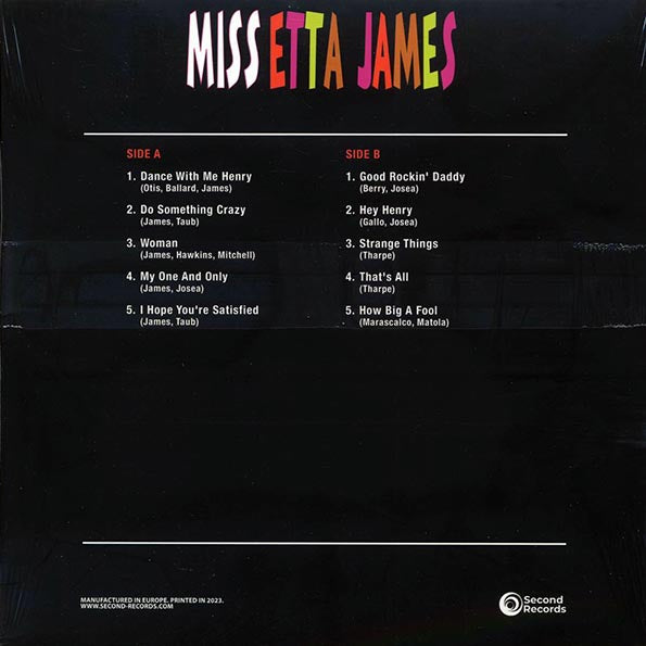 Etta James - Miss Etta James (180g) (orange vinyl)