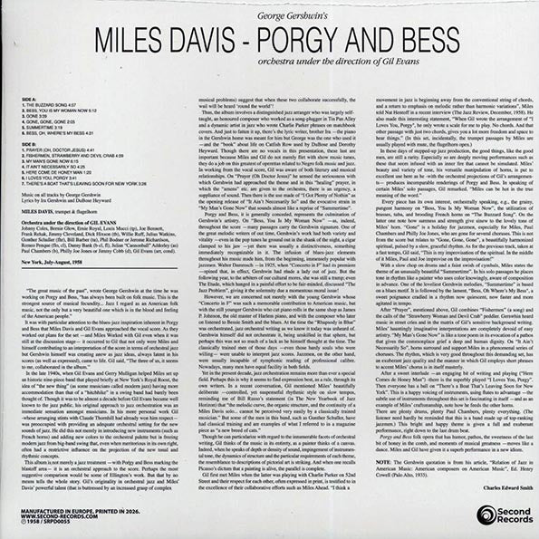 Miles Davis - Porgy And Bess (180g) (red vinyl)