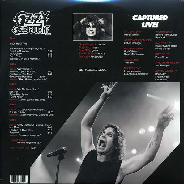 Ozzy Osbourne - Captured Live! (3xLP)