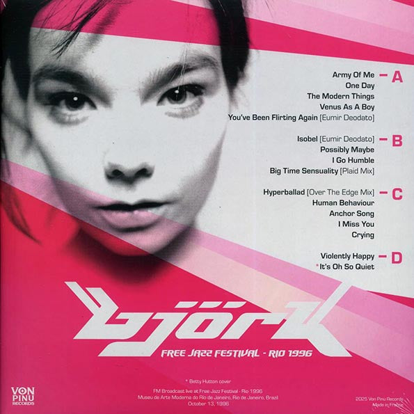 Bjork - Free Jazz Festival: Rio 1996 (2xLP)