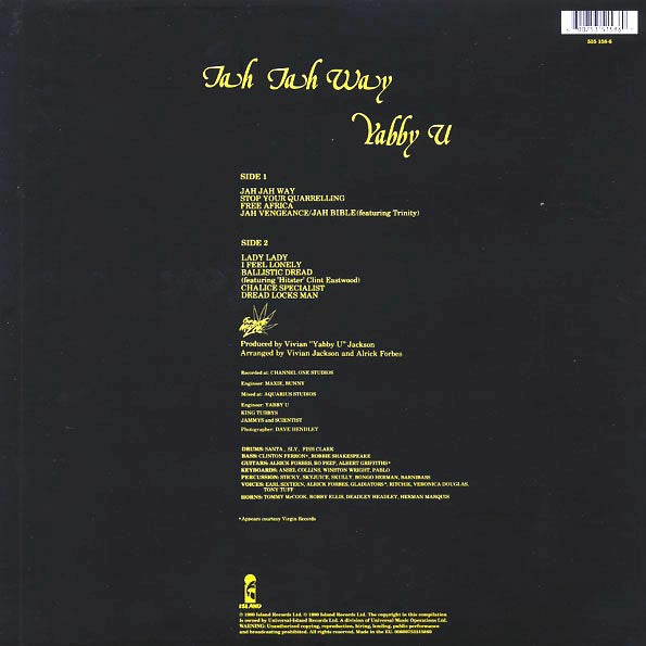 Yabby You - Jah Jah Way (180g)