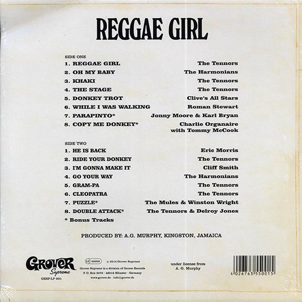 Tennors, Clive's All Stars, The Harmonians, Etc. - Reggae Girl (180g) (incl. CD)