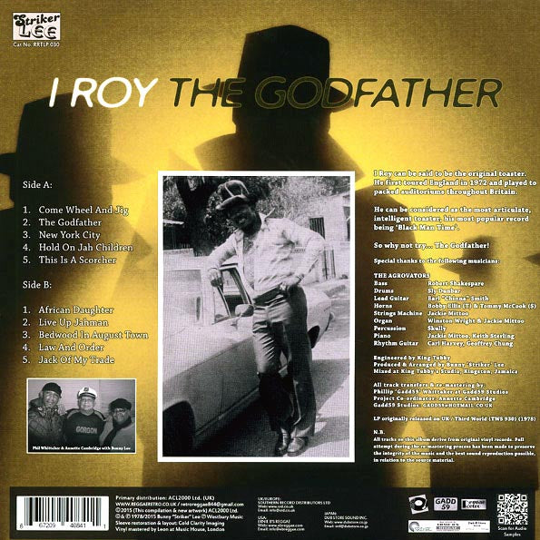 I Roy - The Godfather (ltd. 400 copies made) (colored vinyl)