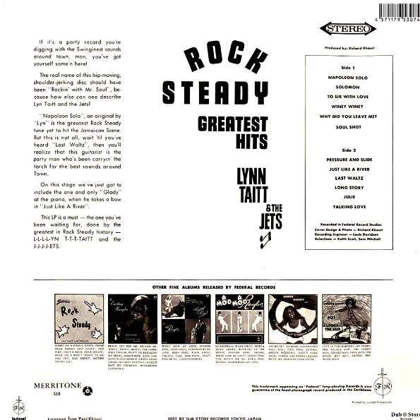 Lynn Taitt & The Jets - Rock Steady: Greatest Hits (Japan) (Japan press)