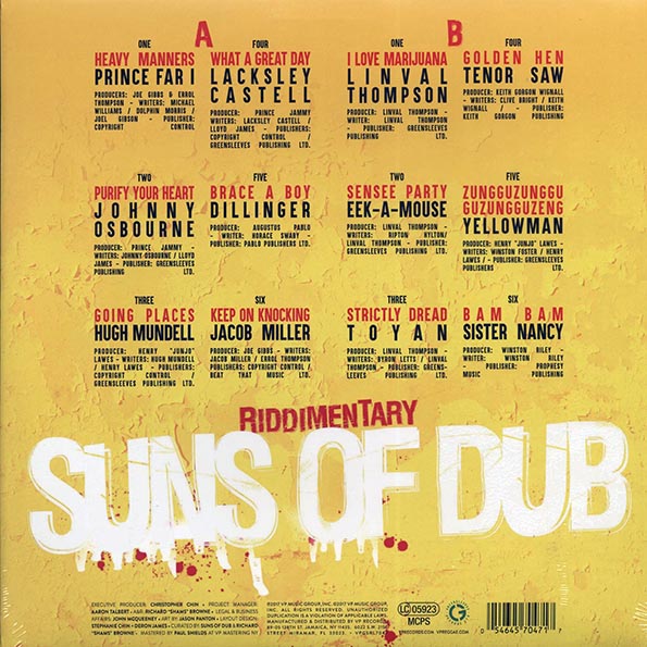 Linval Thompson, Eek A Mouse, Tenor Saw, Jacob Miller, Hugh Mundell, Etc. - Riddimentary: Suns Of Dub Selects Greensleeves