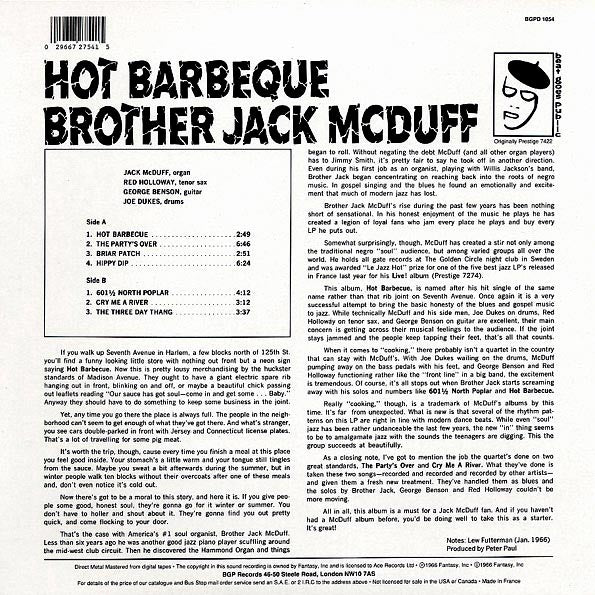 Brother Jack McDuff - Hot Barbeque