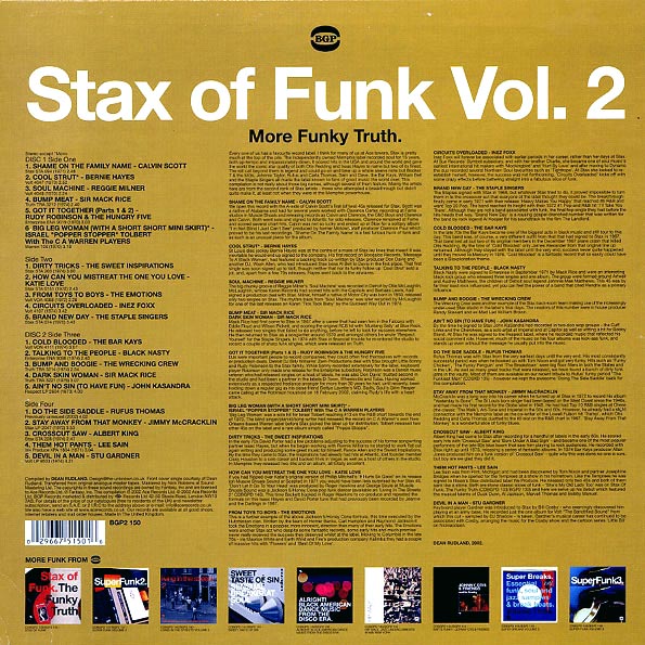 Rufus Thomas, The Bar-Keys, Calvin Scott, Bernie Hayes, Etc. - Stax Of Funk Volume 2: More Funky Truth (2xLP)