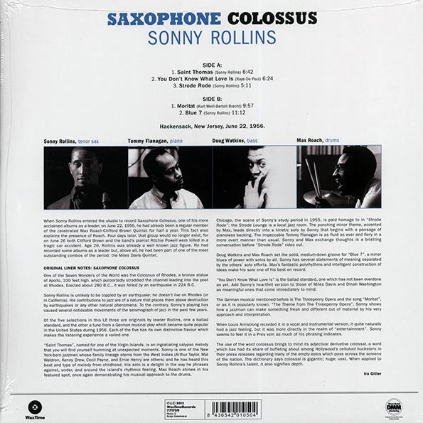 Sonny Rollins - Saxophone Colossus (ltd. ed.) (180g)