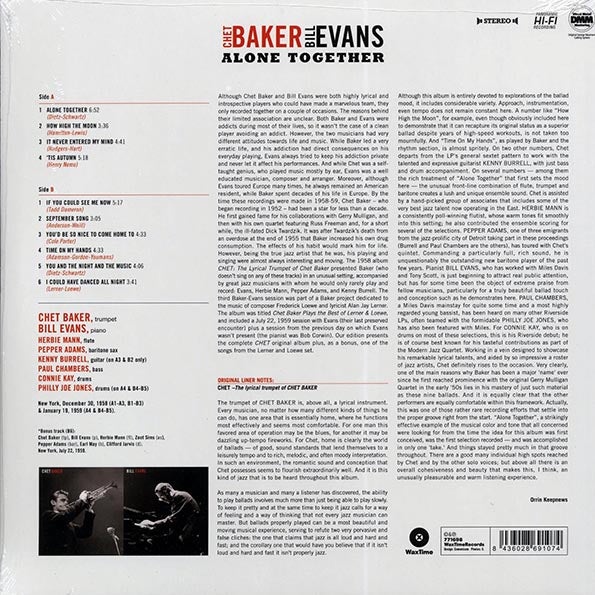 Chet Baker, Bill Evans - Alone Together (ltd. ed.) (180g)