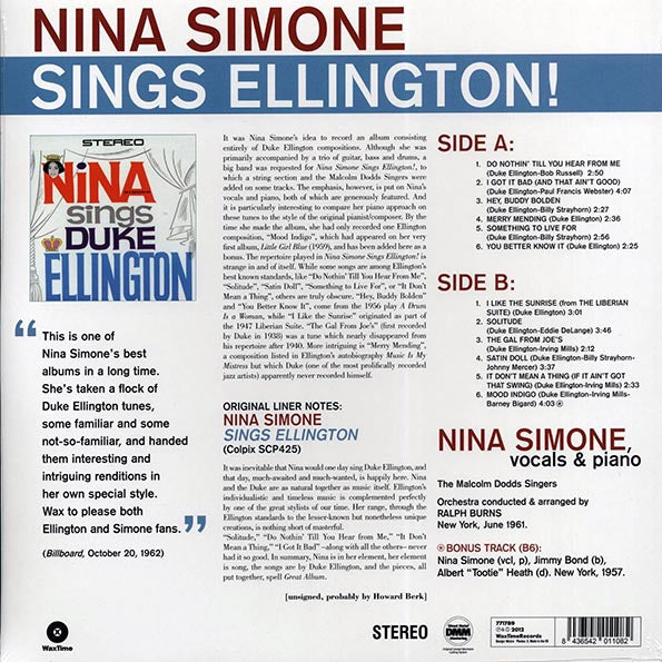 Nina Simone - Sings Ellington! (180g)