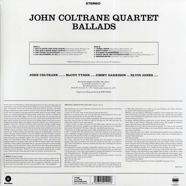 John Coltrane Quartet - Ballads (+bonus track) (ltd. ed.) (180g) (remastered)