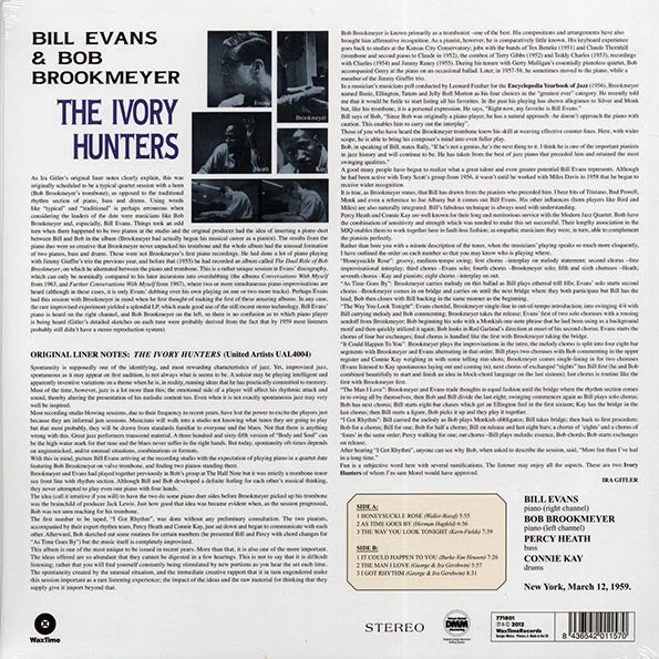 Bill Evans, Bob Brookmeyer - The Ivory Hunters: Double Barreled Piano (180g)