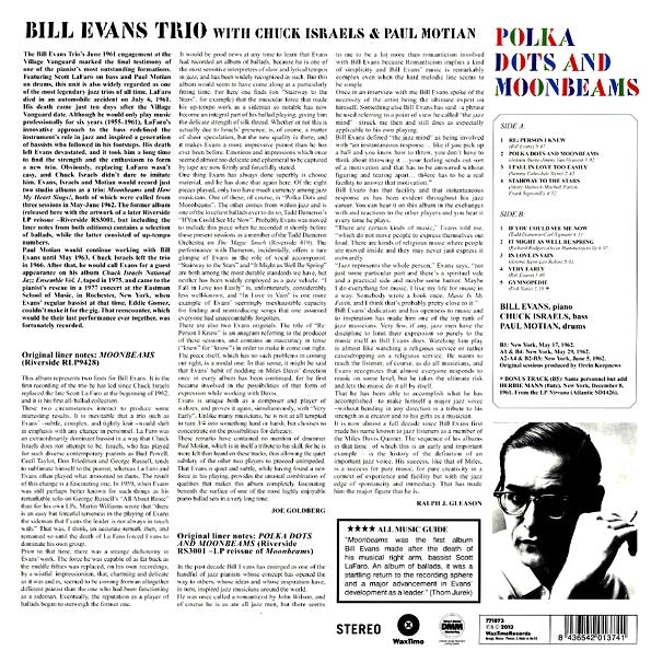 Bill Evans Trio - Polka Dots And Moonbeams (+bonus track) (ltd. ed.) (180g)