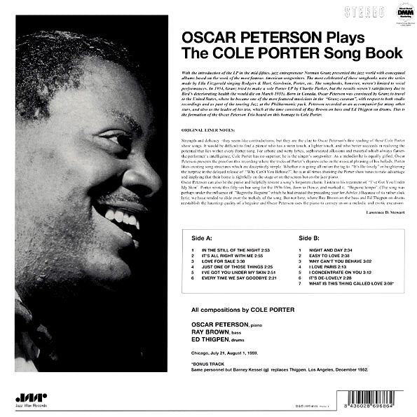 Oscar Peterson - Plays The Cole Porter Song Book (+bonus track) (ltd. ed.) (180g)