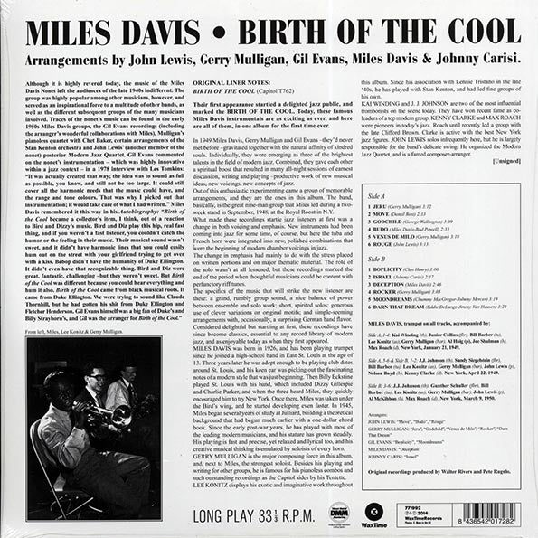 Miles Davis - Birth Of The Cool (ltd. ed.) (180g) (remastered)