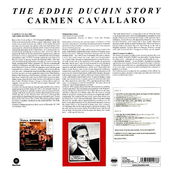 Carmen Cavallaro - The Eddy Duchin Story (+bonus track) (ltd. ed.) (180g)