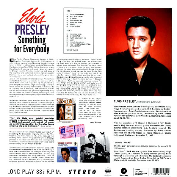 Elvis Presley - Something For Everybody (incl. mp3) (180g)