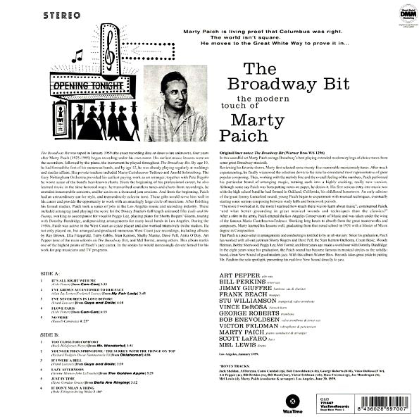Marty Paich - The Broadway Bit: The Modern Touch Of Marty Paich (180g)