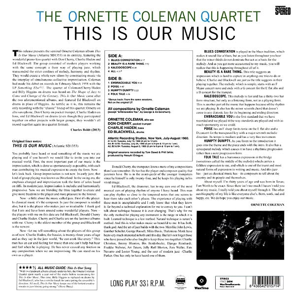 Ornette Coleman Quartet - This Is Our Music (+bonus track) (ltd. ed.) (180g)