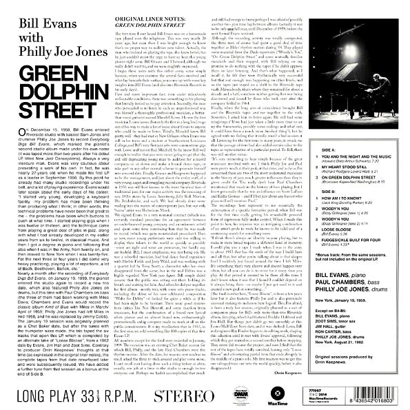 Bill Evans, Philly Joe Jones - Green Dolphin Street (ltd. ed.) (180g)