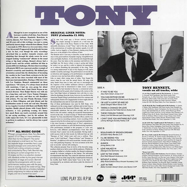 Tony Bennett - Tony (+bonus track) (ltd. ed.) (180g)