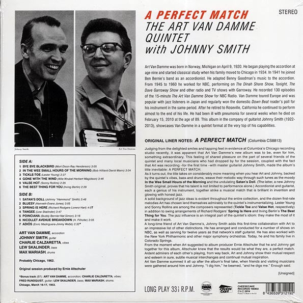 Art Van Damme Quintet - A Perfect Match (ltd. ed.) (180g)