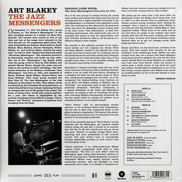 Art Blakey & The Jazz Messengers - The Jazz Messengers (+bonus track) (ltd. ed.) (180g)