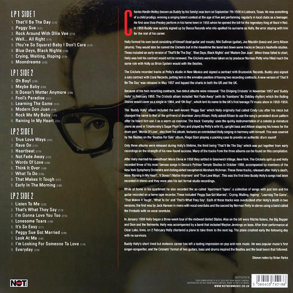 Buddy Holly & The Crickets - The Very Best Of Buddy Holly & The Crickets (2xLP) (180g)