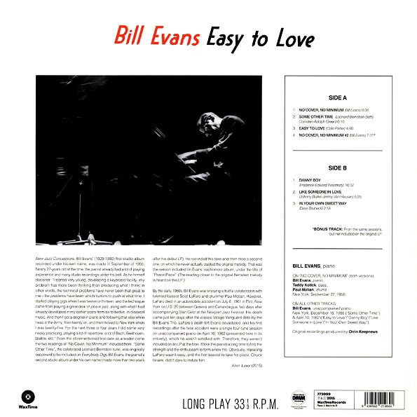 Bill Evans - Easy To Love (ltd. ed.) (180g)