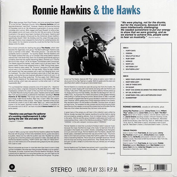 Ronnie Hawkins & The Hawks - Ronnie Hawkins & The Hawks (+4 bonus tracks) (ltd. ed.) (180g)