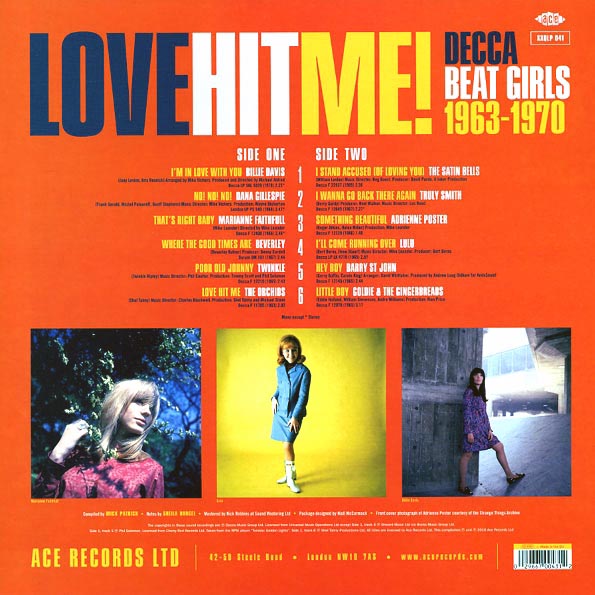 Marianne Faithfull, Billy Davis, The Orchids, Etc. - Love Hit Me! Decca Beat Girls 1963-1970