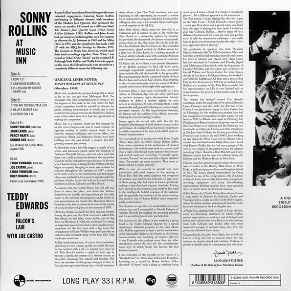 Sonny Rollins - At Music Inn (ltd. ed.) (180g)