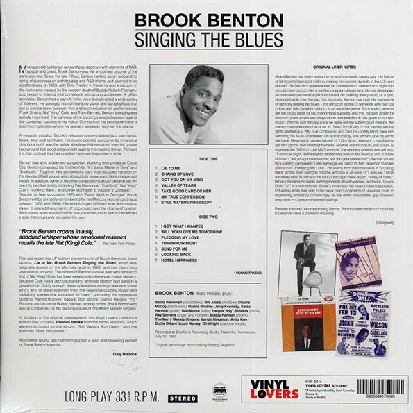 Brook Benton - Lie To Me: Singing The Blues (ltd. ed.) (180g)