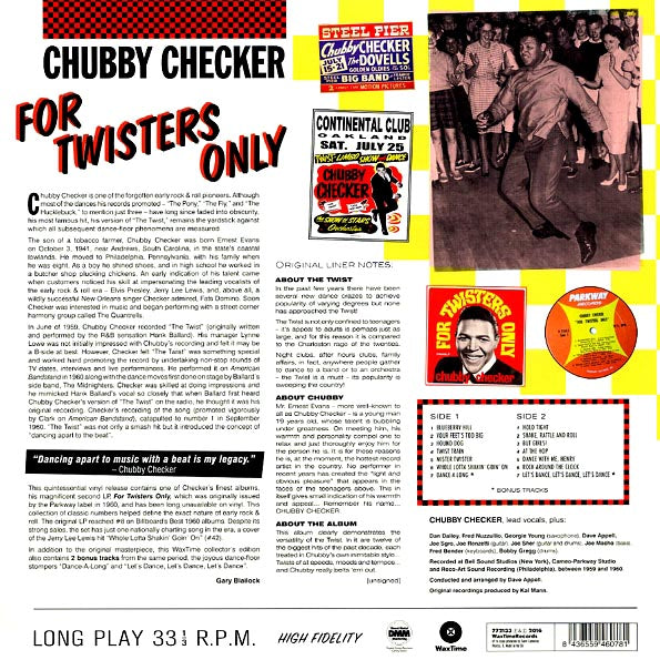 Chubby Checker - For Twisters Only (ltd. ed.) (180g)