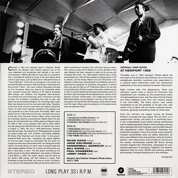 Miles Davis - Sextet At Newport 1958 (ltd. ed.) (180g) (remastered)