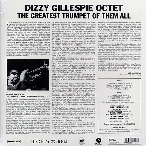 Dizzy Gillespie Octet - The Greatest Trumpet Of Them All (ltd. ed.) (180g) (remastered)
