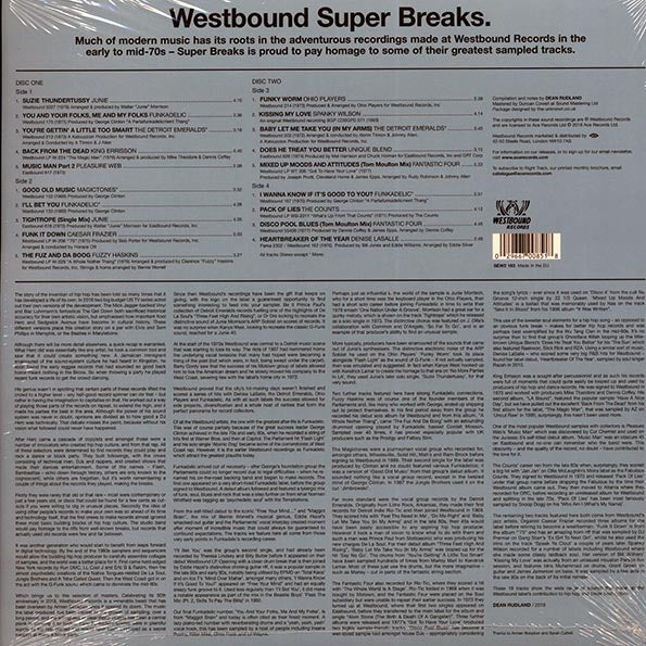 Funkadelic, Ohio Players, Spanky Wilson, Etc. - Westbound Super Breaks. Essential Funk, Soul And Jazz Samples And Breakbeats. (2xLP)