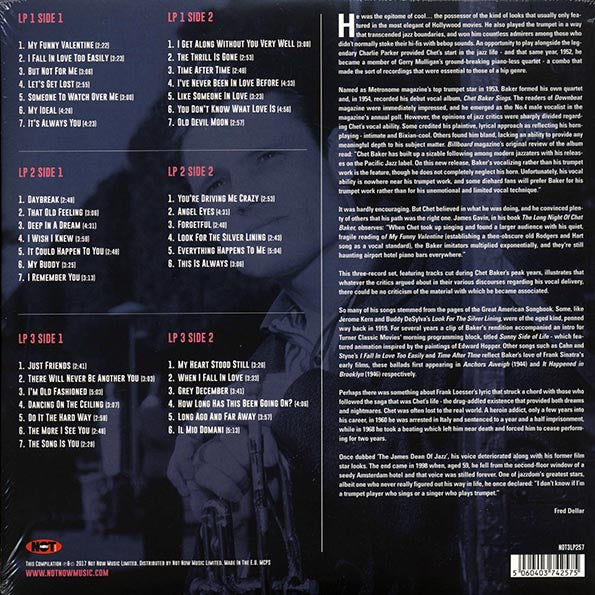 Chet Baker - Sings (3xLP) (pink vinyl)