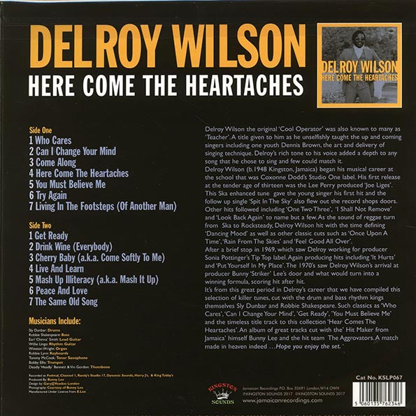 Delroy Wilson - Here Comes The Heartaches (180g)