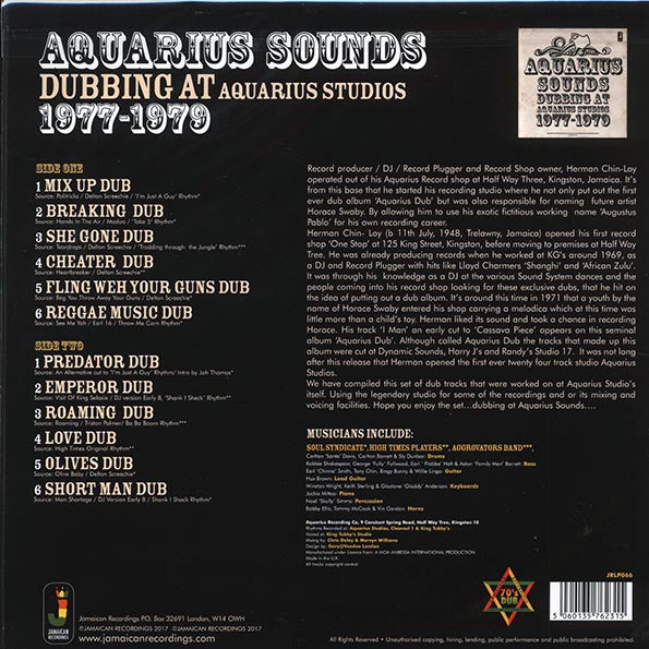 Aquarius Sounds - Dubbing At Aquarius Studios 1977-1979 (180g)
