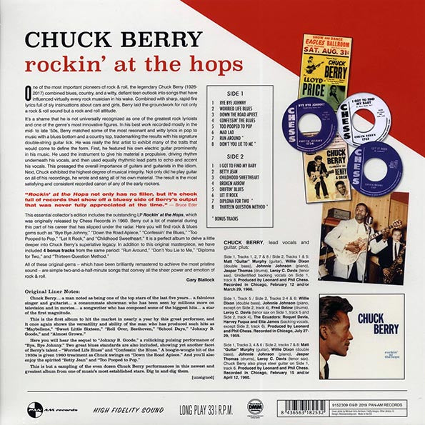 Chuck Berry - Rockin' At The Hops (+4 bonus tracks) (ltd. ed.) (180g) (remastered)
