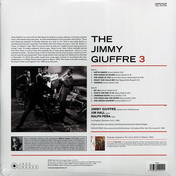 Jimmy Giuffre Trio - The Jimmy Giuffre 3 (+bonus track) (ltd. ed.) (180g)
