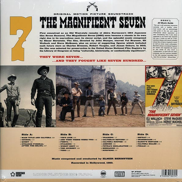 Elmer Bernstein - The Magnificent Seven: Original Motion Picture Soundtrack (22 tracks) (2xLP) (180g)