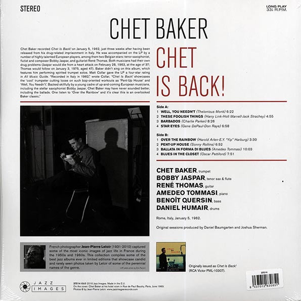 Chet Baker - Chet Is Back! (ltd. ed.) (180g) (High-Def VV)