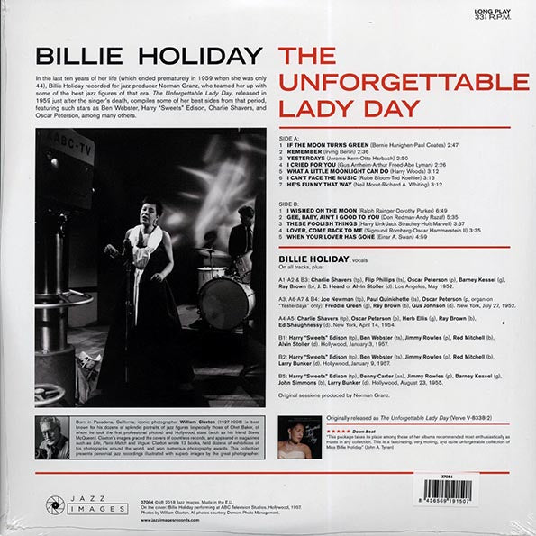 Billie Holiday - The Unforgettable Lady Day (ltd. ed.) (180g) (High-Def VV)