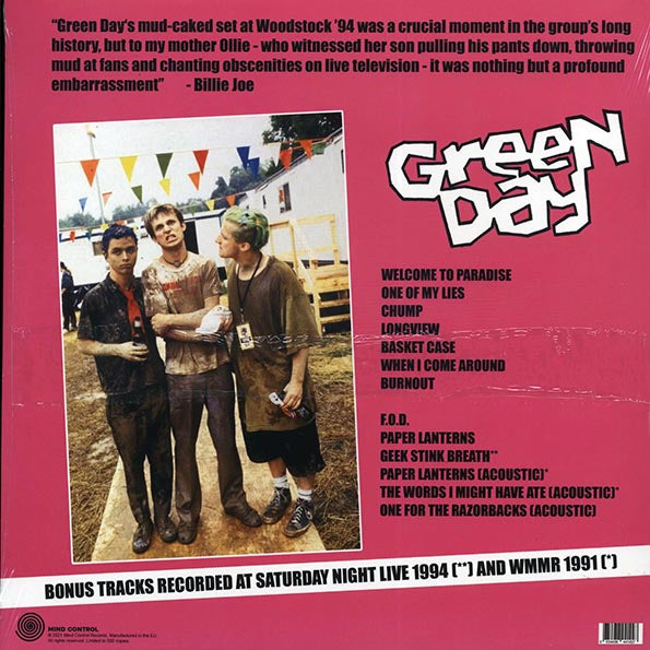Green Day - Woodstock 1994 US Broadcast (ltd. 500 copies made)