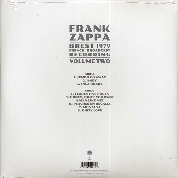 Frank Zappa - Brest 1979 Volume 2: French Broadcast Recording