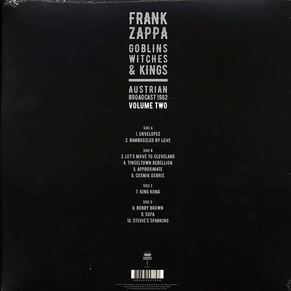 Frank Zappa - Goblins Witches & Kings Volume 2: Austrian Broadcast 1982 (2xLP)