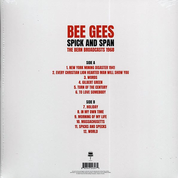 Bee Gees - Spick And Span: The Bern Broadcasts 1968